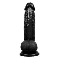 Censan 19CM Gerçekçi Siyah Dildo Yapay Penis