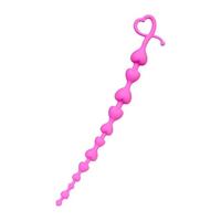 Censan Long Sweety anal Zinciri silikon pembe 34 cm  2,7 cm