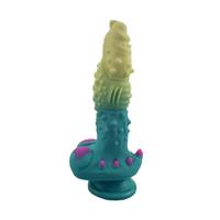 Censan Yeşil Mavi Canavar Dildo Model 2